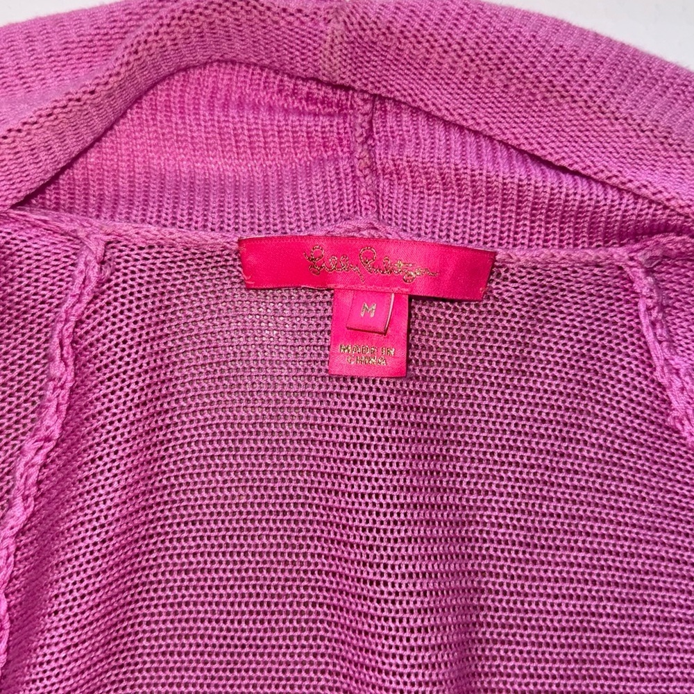 Lilly Pulitzer Tatum Cardigan Lilac Rose M - Picture 4 of 9